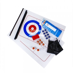 Foldable and magnetic Curling game Kit