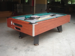 Coin-operated 8ft  slated bed commercial pool table