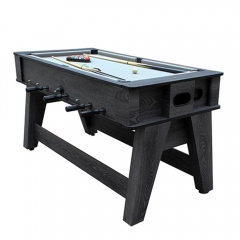 combo game table with foosball table, pool billiards table ,table tennis and desk