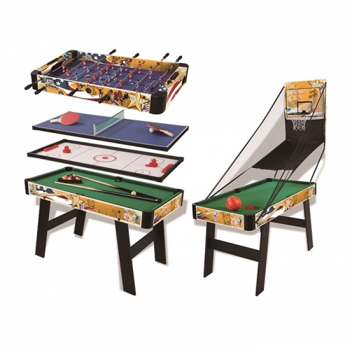 5 In 1 Multi Game Table Desk Top Sports Tables Function Combo Game Table Indoor used All Accessories