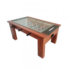 Glass Coffee Table And Soccer Table Foosball Game