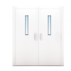 Zowee elevator double opening door elevator semi automatic doors painted manual door