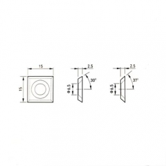 Telos Replaceable blades spiral cutterhead (BAWANG TYPE)