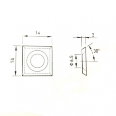 Telos replaceable blades spiral cutterhead for Tenon