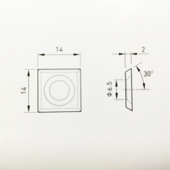 Telos Replaceable Blades pre Milling Cutterhead for edge banding machine