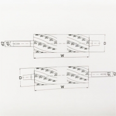 Telos light cutting spiral cutterhead for joint shaft