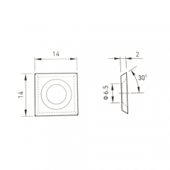 Kenlar replaceable blades spiral cutterhead for Tenon for Mustang