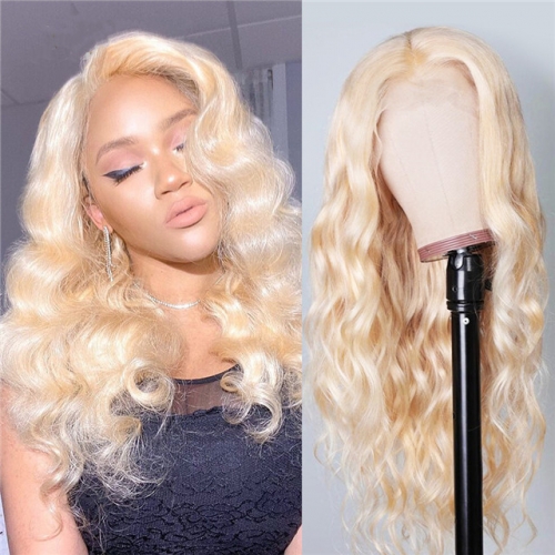 FashionPlus Hair 613 Blonde Wigs Body Wave Unprocessed Human Hair Wigs Pre Plucked With Baby Hair 