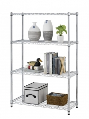 4Shelf Wire Shelving Unit Garage Commercial NSF Wire Shelf Metal Large Storage Shelves Heavy Duty Height Adjustable 1000 LBS Capacity -14x36x54