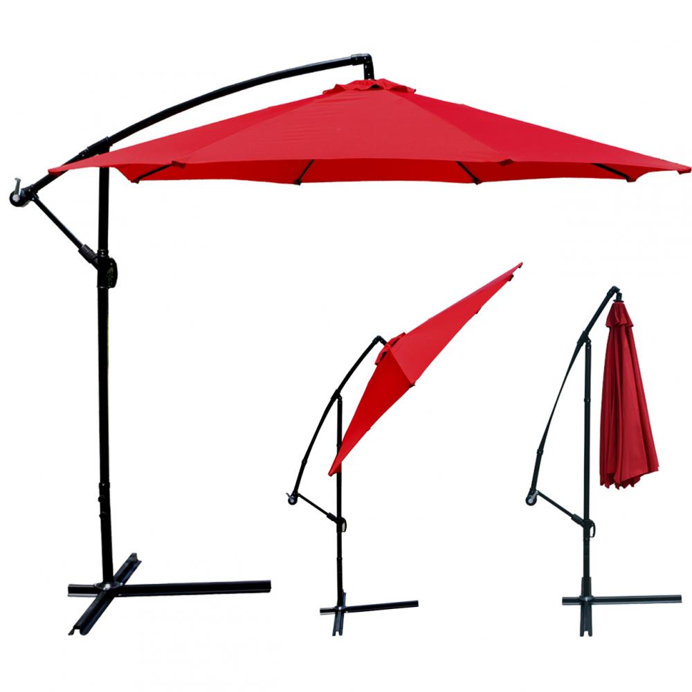 New 10 Patio Umbrella Offset Hanging Umbrella Outdoor Market Umbrella D10 Patio Umbrella