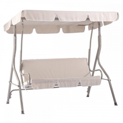 New Beige Canopy Swing Glider Hammock Chair Patio Backyard Porch Furniture SW68