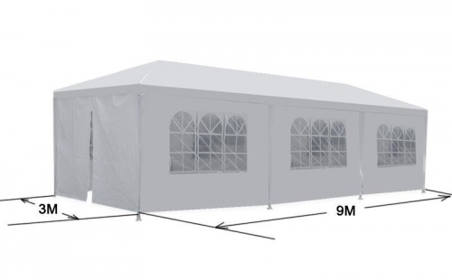 New 10'x30' White Outdoor Gazebo Canopy Wedding Party Tent 8