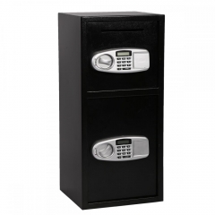 New Double Door Cash Office Security Lock Digital Safe Depository Drop Box B02