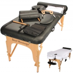 New 2.5" Pad PU Portable Massage Table Facial Spa Bed W/Carry Case Sheet Pillow