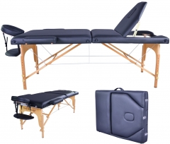 New BestMassage Black PU Reiki Portable Massage Table w/Carry Case U9