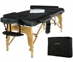 2.5" Pad PU Portable Massage Table Facial Spa Bed W/Carry Case Sheet Pillow