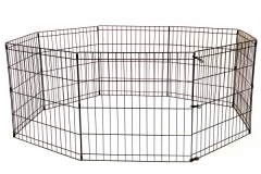 24 30 36 42 48 Tall Dog Playpen Crate Fence Pet Play Pen Exercise Cage -8 Panel