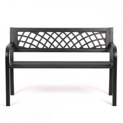 Patio Park Garden Bench Porch Path Chair Outdoor Deck Steel Frame New 545