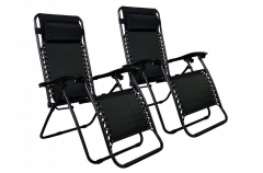 New Zero Gravity Chairs Case Of 2 Lounge Patio Chairs Outdoor Yard Beach O62