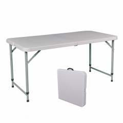 Portable 4' Adjustable Folding Utility Table Camping Picnic Outdoor Yard A429