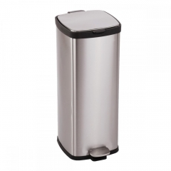 BestOffice 8 Gallon/ 30L Step Stainless-Steel Trash Can Kitchen S30T