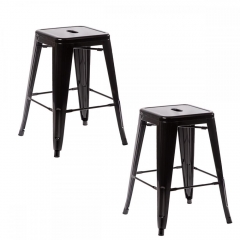 Metal Frame Tolix Style Bar Stool Industrial Chair