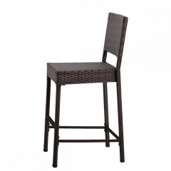 Outdoor Wicker Brown Barstool All Weather Brown Patio Furniture Bar Stool BS41