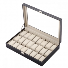 Watch Box Leather Display Case Jewelry Collection Organizer Storage Holder 2405