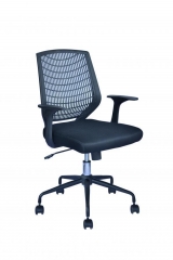 Black Ergonomic Mesh Computer Office Desk Task Midback Task Chair Metal Base 22