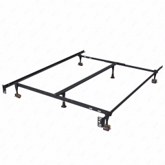 Metal Bed Frame Adjustable Queen Full Twin Size W/ Center Support Platform T46