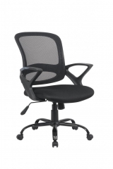Black Mesh Computer Office Desk Midback Task Chair WMetal Base Y321