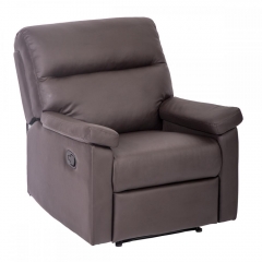 Brown Recliner Sofa Chair Home Lounge with Padded Seat Backrest 024