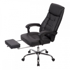 Black recliner Office Chair PU High Back Executive Best Desk racking chair RP61