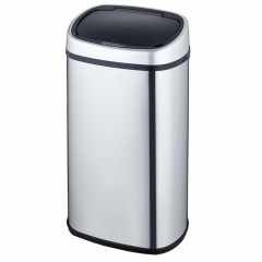 New 18-Gallon Touch-Free Sensor Automatic Stainless-Steel Trash Can Kitchen 68R