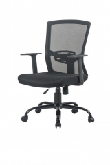 Black Mesh Office Chair Desk Midback Task Computer Chair W/Metal Base M911