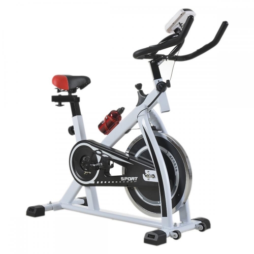 White Cycling Trainer Fitness Exercise Bike Stationary Cardio Home