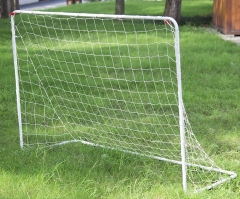 6'x4' Soccer Goal With Net Sports Competition Steel Soccer Goal Velcro Straps 04