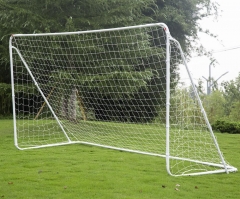 12' x 6' Soccer Goal With Net,Sports Competition Steel Soccer Goal, Velcro Strap