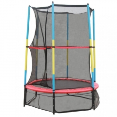 55 inch Round Trampoline With Safety Pad Enclosure Combo for Kids 532