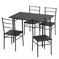 5 Pcs Dining Table Set Kitchen Room Table and 4 Chairs M28