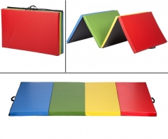 4'x10'x2"Thick Folding Panel Gymnastics Mat Fitness Gym Exercise Mat GM10