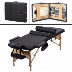 BestMassage Comfort Pad Portable Massage Table Facial Spa Bed w/ Carry Case T3SF