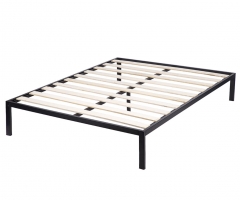 New Platform Bed Frame Queen Size Mattress Foundation Wooden Supportive Slats
