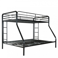 New Sturdy Metal Bunk Beds with Safety Rails and Ladder, Twin-Over-Full Buk Bed