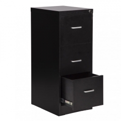 New 3-Drawer Letter File,Full-Suspension 18" Wide Filing Cabinet with Lock