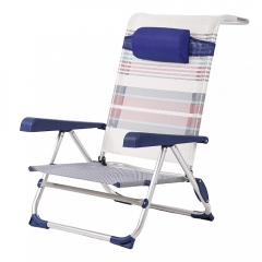 New Urban Style Beach Sand Chair, Picnic Folding Chair With Aluminum Frame One Pack