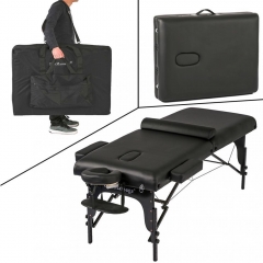 New 77" PU Portable 3" Padding Folding Massage Table w/Free Carry Case Bed Spa