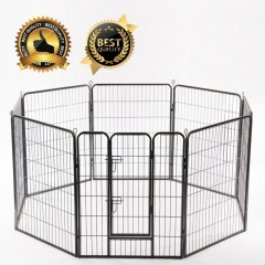 BestPet 32"*32" Heavy Duty 8 Panel Folding Metal Pet Playpen Dog Exercise Fence