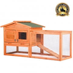 Chicken Coop Hen House Pet Rabbit Hutch Wooden Pet Cage Backyard With Run Box