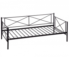 New Victoria Metal Daybed Metal Sofa Bed Frame Multifunctional with Metal Slates